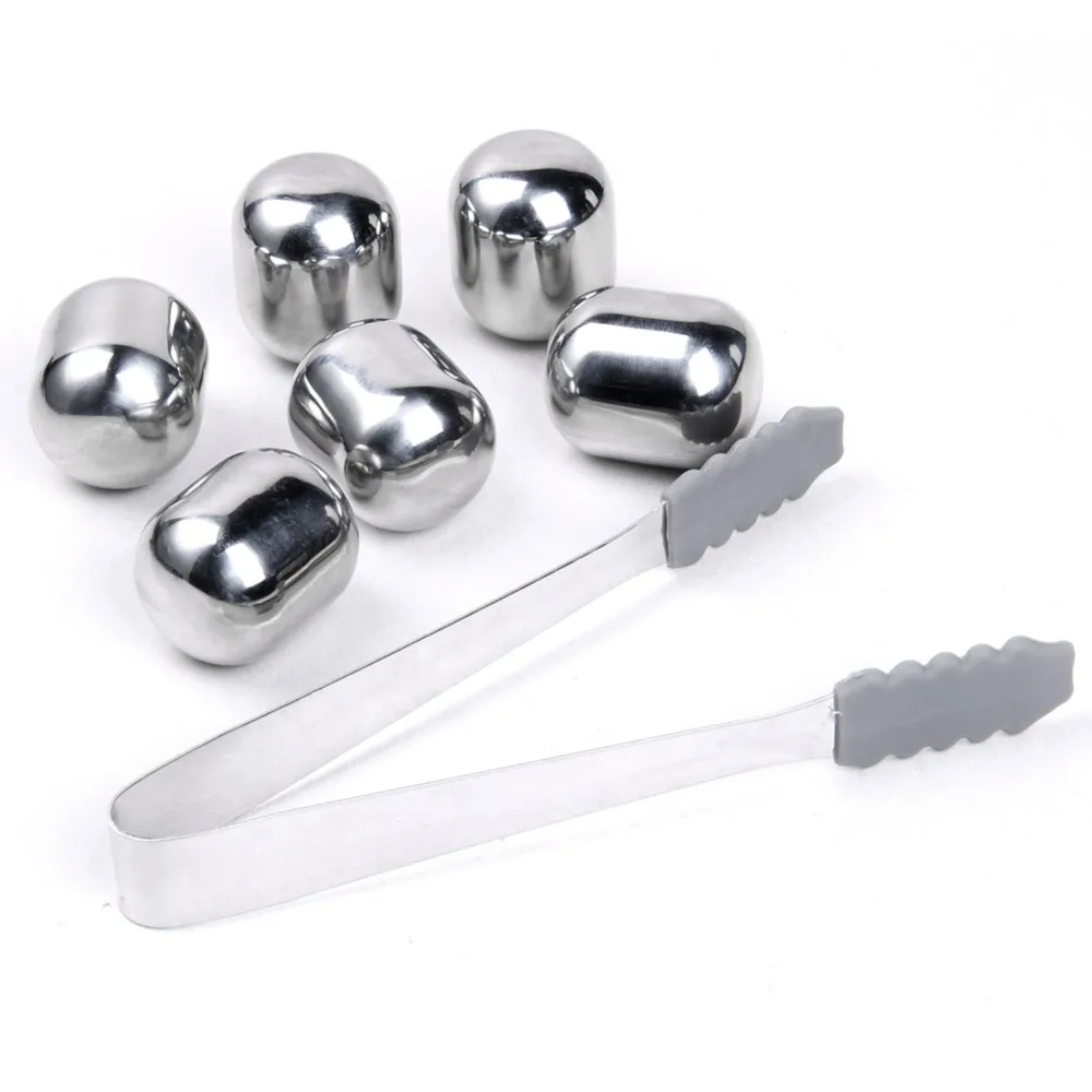 Камни для виски из нержавеющей стали многоразовые кубики льда бриллиантовые