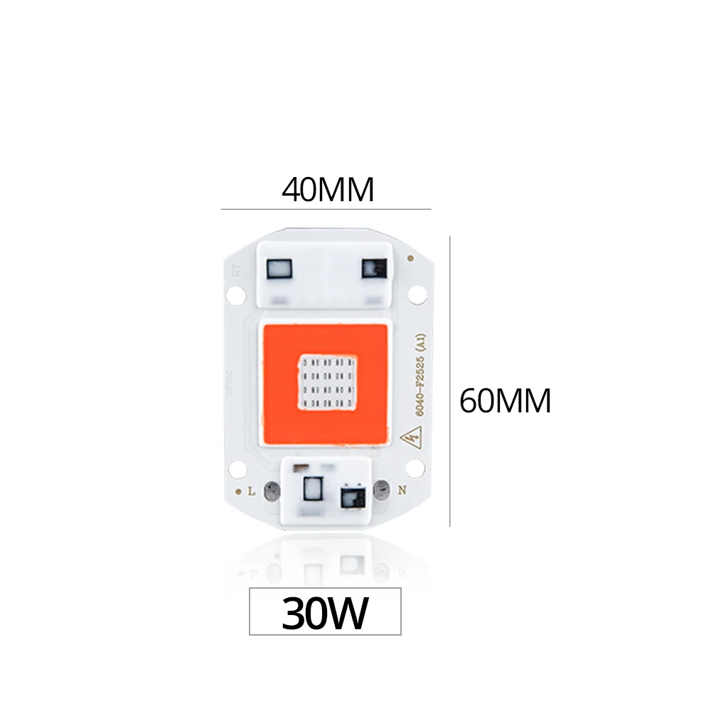 30W 20 Вт 30 Вт 50 Вт светодиодный Фито светильник AC220V 110V лампы для выращивания с рассеивателем красный+ синий светодиодный растет светильник s полный спектр для растения Семена - Испускаемый цвет: 30W