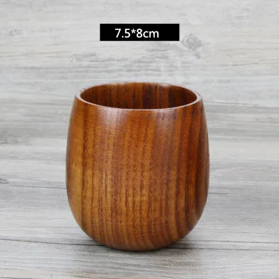 Стакан из массива дерева в японском стиле для сакэ/чая/кофе/вина/воды