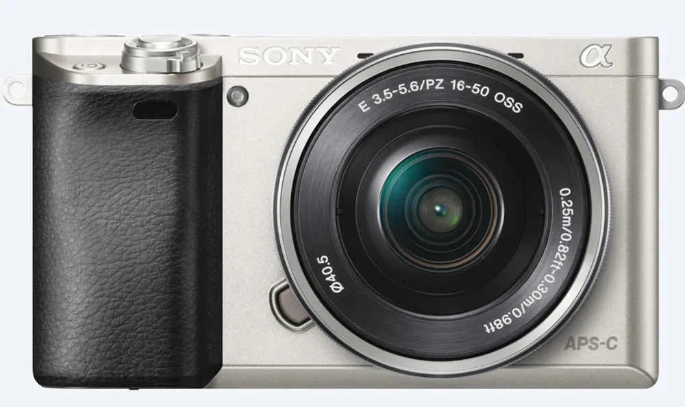 Цифровая беззеркальная камера Sony A6000 с объективом 16 50 мм разрешением 24 МП Full HD