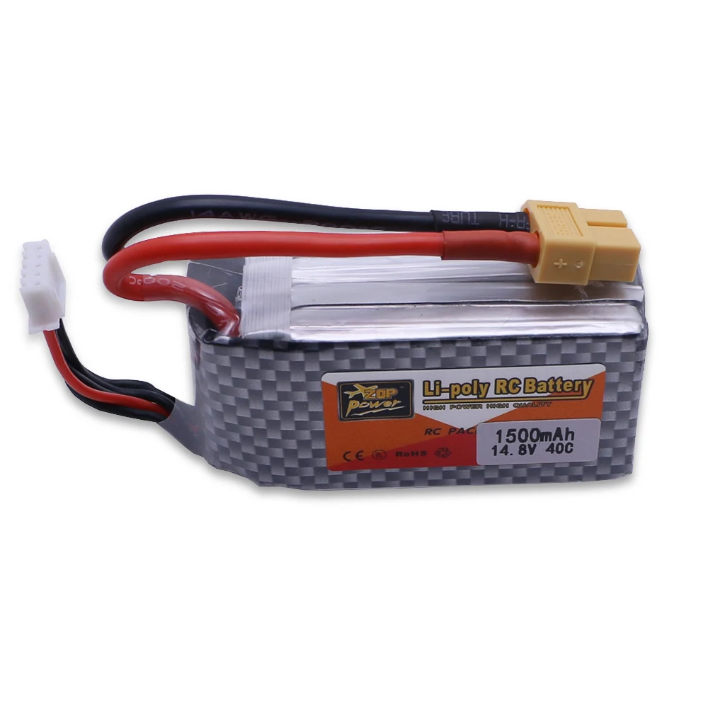 3 шт. оригинальный ZOP Мощность LiPo Батарея 14 8 V 1500 мА/ч 4S 40C XT60/Т образный разъем для