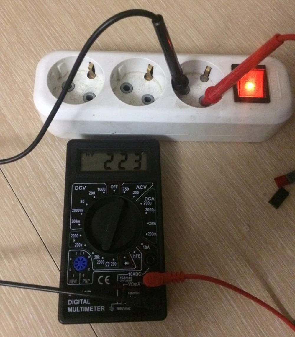 Vastar DT-830B ЖК-дисплей Цифровой мультиметр переменного тока/постоянного тока 750/1000V для Вольт Ампер Ом метр тестер Вольтметр Амперметр постоянного тока защита от перегрузки зонд