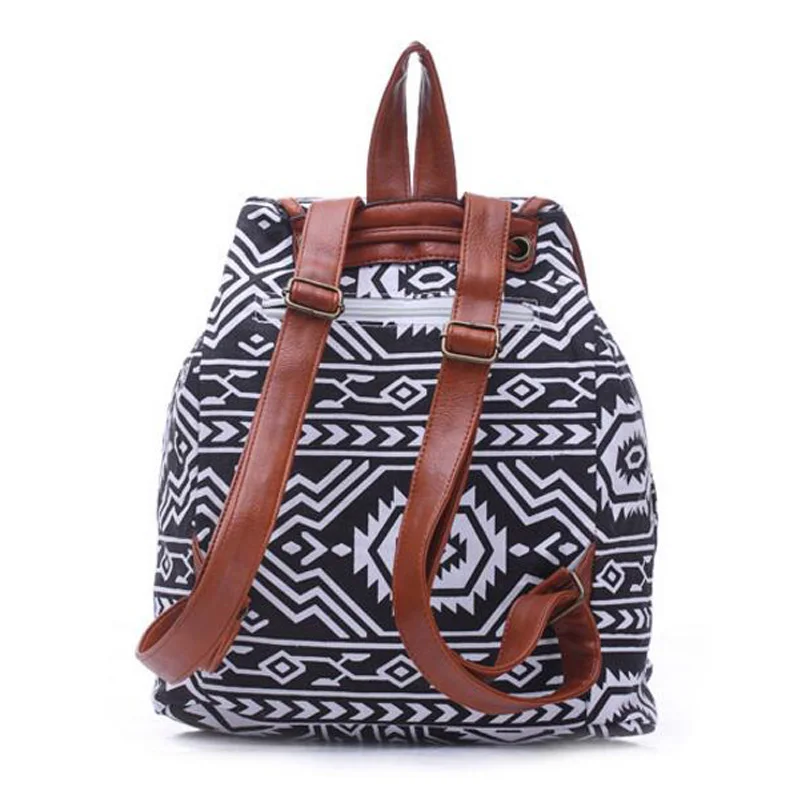 Школьные сумки для рюкзак девочек подростков Национальный стиль Винтаж Печать