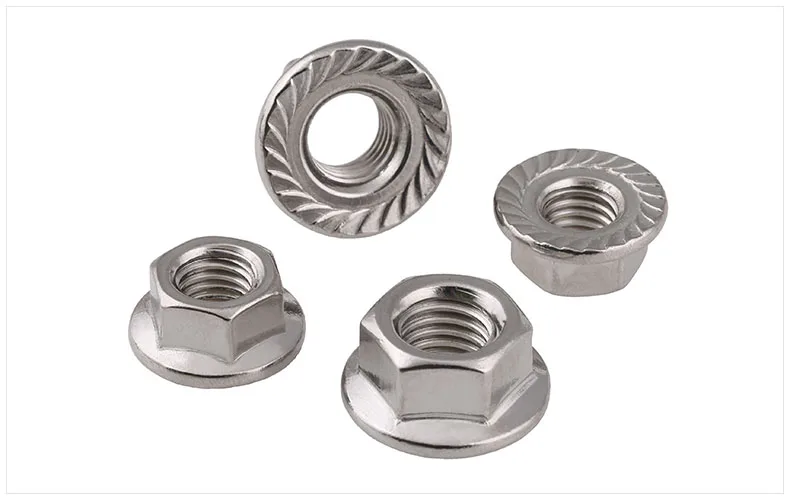 M8 M12 M8* 1 M8x1 M12* 1,25 M12x1.25 DIN6923 304 нержавеющая сталь 304SS тонкий шаг резьбовой замок тяжелый шестигранный фланец гайка