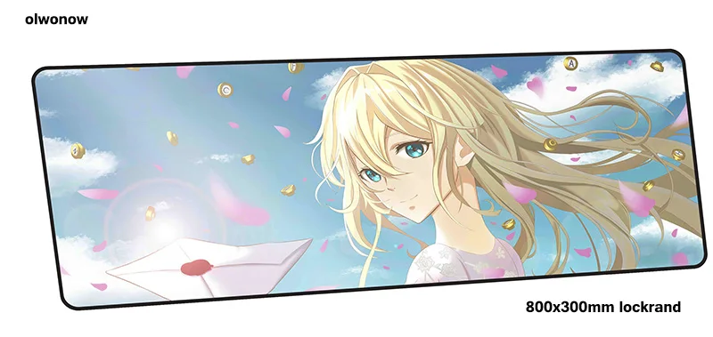 Violet evergarden коврик для мыши для геймера, цветной игровой коврик для мыши 800x300x3 мм, рождественский подарок, ноутбук, эргономичный коврик для мыши