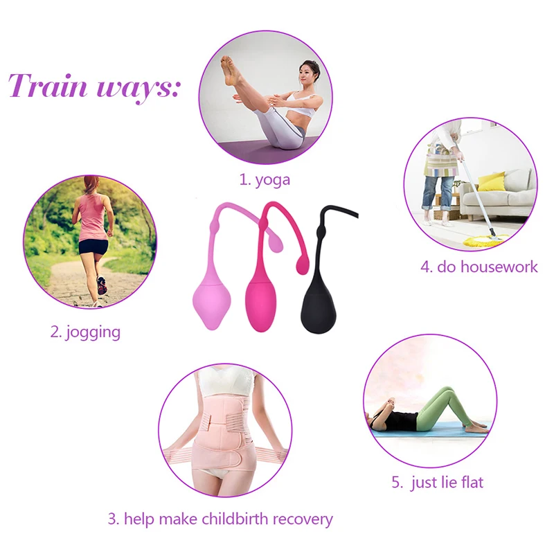 Медицинский силиконовый умный Кегель мяч влагалище затягивание упражнений Бэн