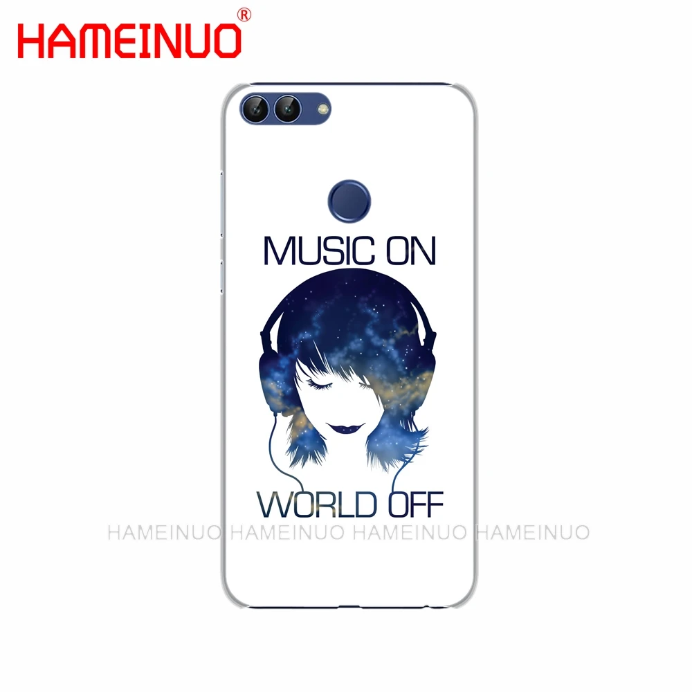 Чехол для телефона HAMEINUO music on world off с принтом Huawei NOVA 2 2S 3e PLUS LITE p smart 2018 enjoy 7s mate 7 8 9 10