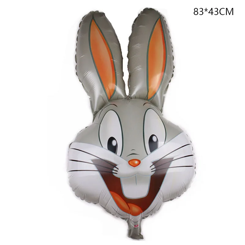 Новинка 1 шт/партия Алюминиевые шарики в форме кролика из мультфильма детские