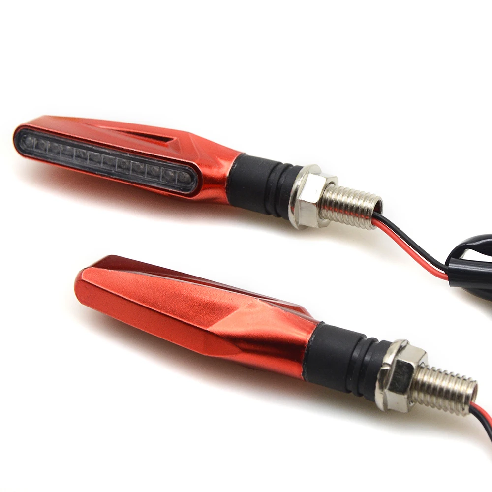 Мотоцикл поворота светильник гибкий 12 светодиодный мигающий для CBF1000 VF750S VFR750 800