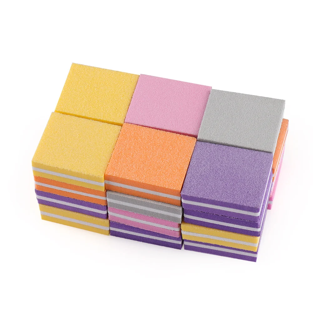 

Hot Colorful Mini Nail Files Polishing Block Double-sided Sponge Nail Buffer Sanding Files Trimming Kit Beauty Manicure Tool