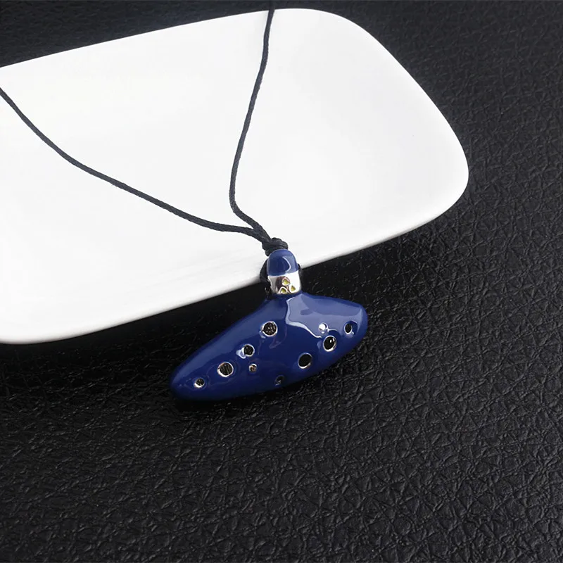 The Legend of Zelda Cosplay Ocarina Classical Mini Ocarina Music Instrument Bright Glaze Pottery Woodwind Instrument Gift