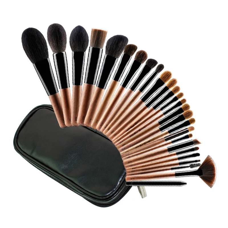 Профессиональный набор кисточек для макияжа лица Пудра Тени век Кисть вручную в