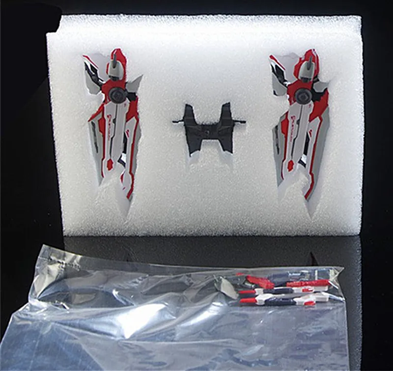 2 swords backpack Thewind Caletvwlch меч/рюкзак Готовая модель для Bandai MB MG 1/100 Gundam в красной раме красный дракон DF006 - Цвет: 2 swords backpack