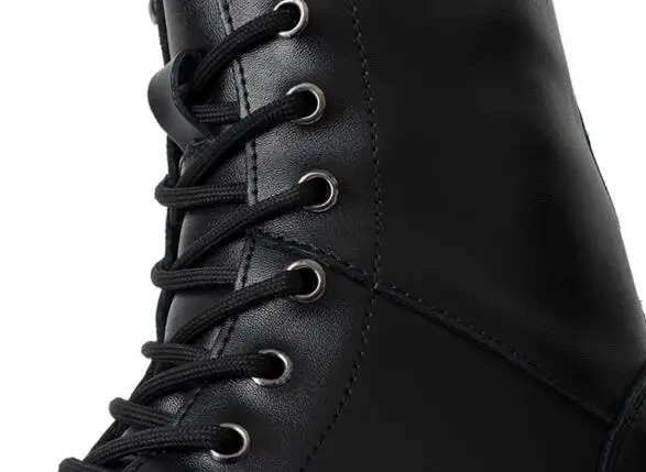 Новые кожаные мужские ботинки зимняя мужская теплая обувь martin ковбойские