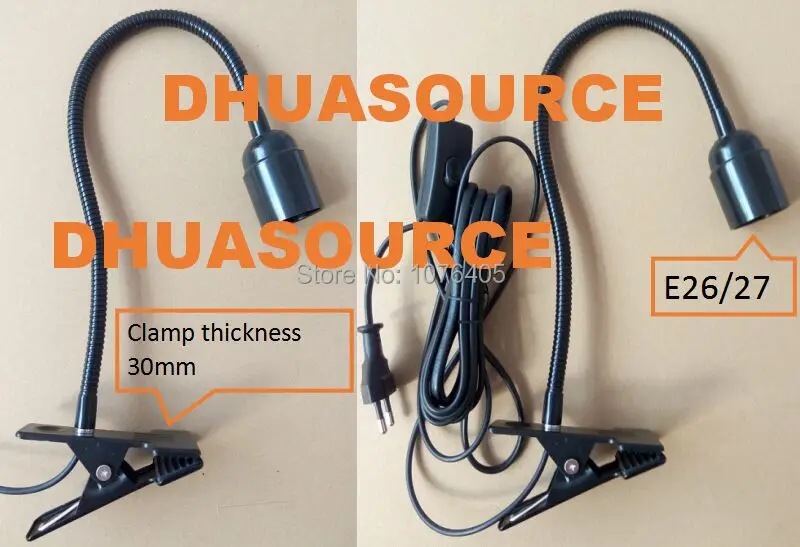 Зажим для аквариума E27 Светодиодный настольный зажим вращающийся на 360 градусов