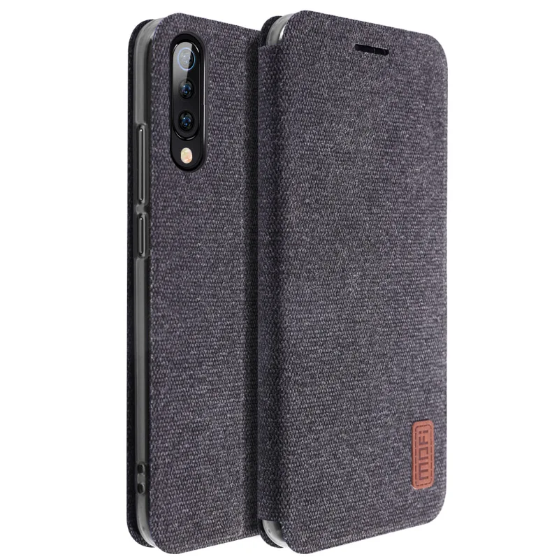 Чехол для xiaomi mi 9, чехол MOFI для xiaomi mi 9 explorer, тканевый флип-чехол для xiaomi mi 9, силиконовый Полный Чехол, задняя подставка, флип-чехол