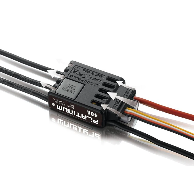 Оригинальный электрический контроллер скорости Hobbywing Platinum 40A V4