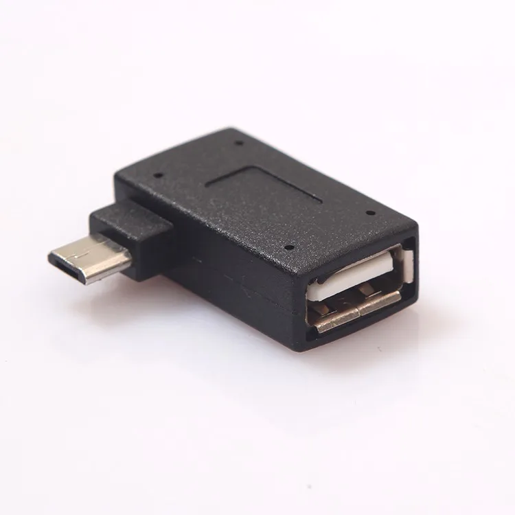 90 градусный Угловой Micro USB 2 0 хост адаптер OTG конвертер с портом питания|usb adapter