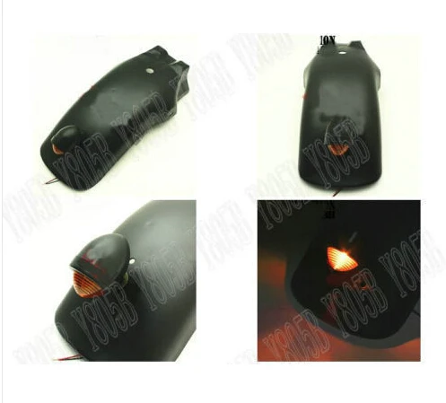 Универсальное черное металлическое заднее крыло брызговики для Yamaha VStar 400 650 1100 1300