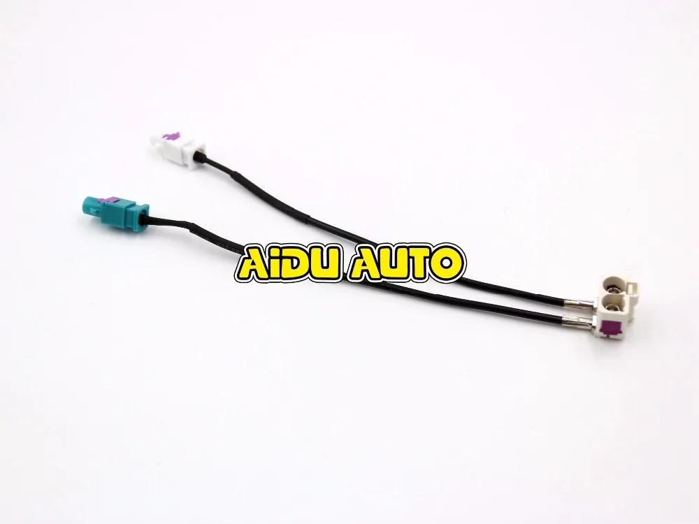 Для VW RCD510 RNS 510 FAKRA антенна разнообразие RNS510(MFD3) RCD510 310 радио антенна адаптер 2 в 2 кабель преобразования