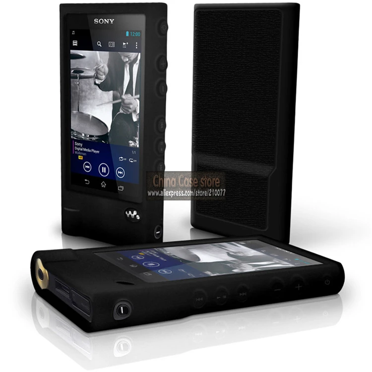 Черный силиконовый гелевый Чехол для Sony Walkman NW ZX2 резиновый чехол|Бамперы| |