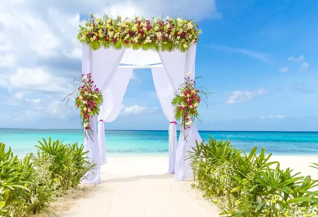 

Vinyl seaside Wedding Party Photography Backdrops Flowers Photo Background Printed Backdrops for Photography Studio