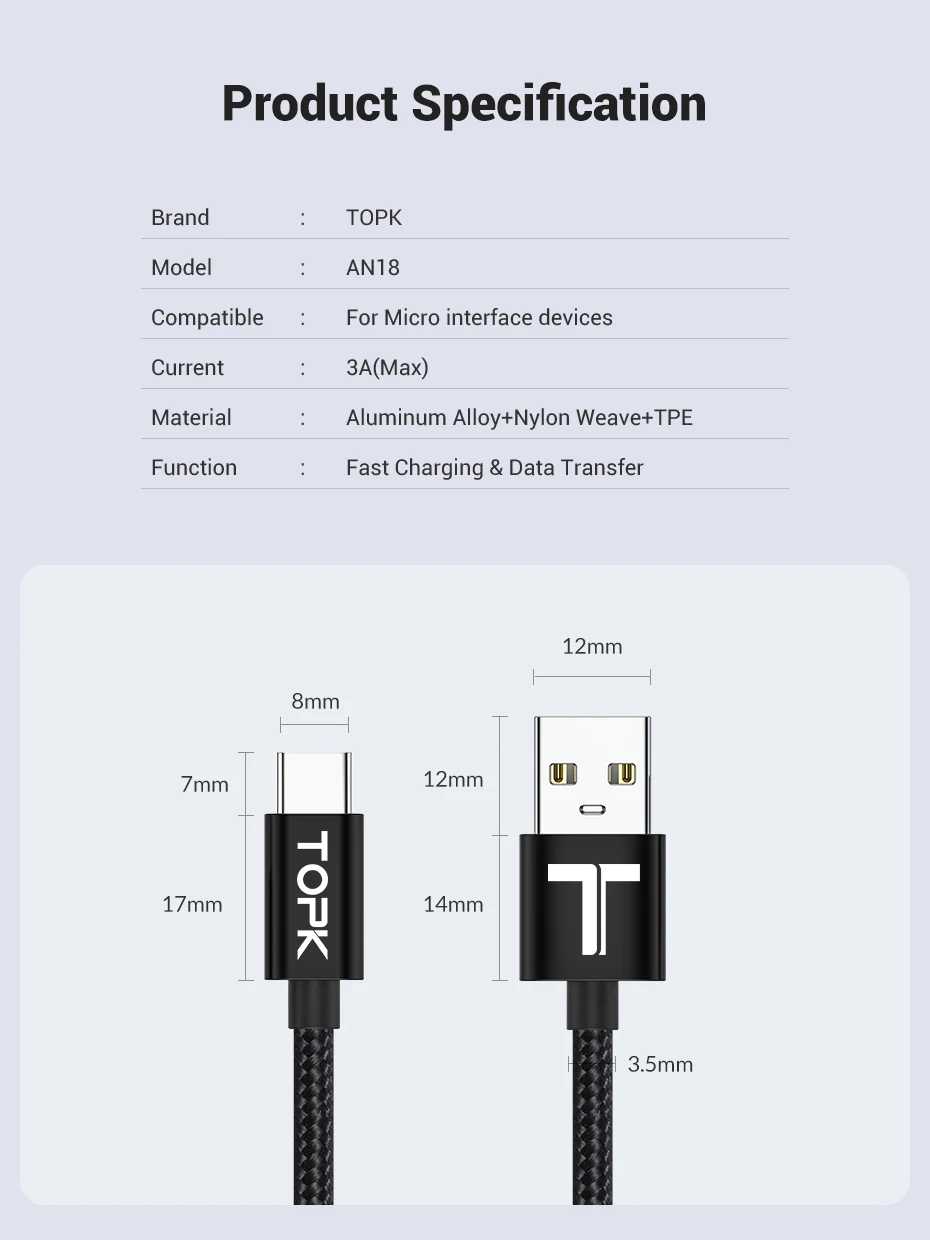 Usb type C кабель USB C 3A кабель передачи данных для быстрой зарядки для samsung Galaxy S10 S9 huawei Xiaomi Мобильный телефон зарядное устройство кабель