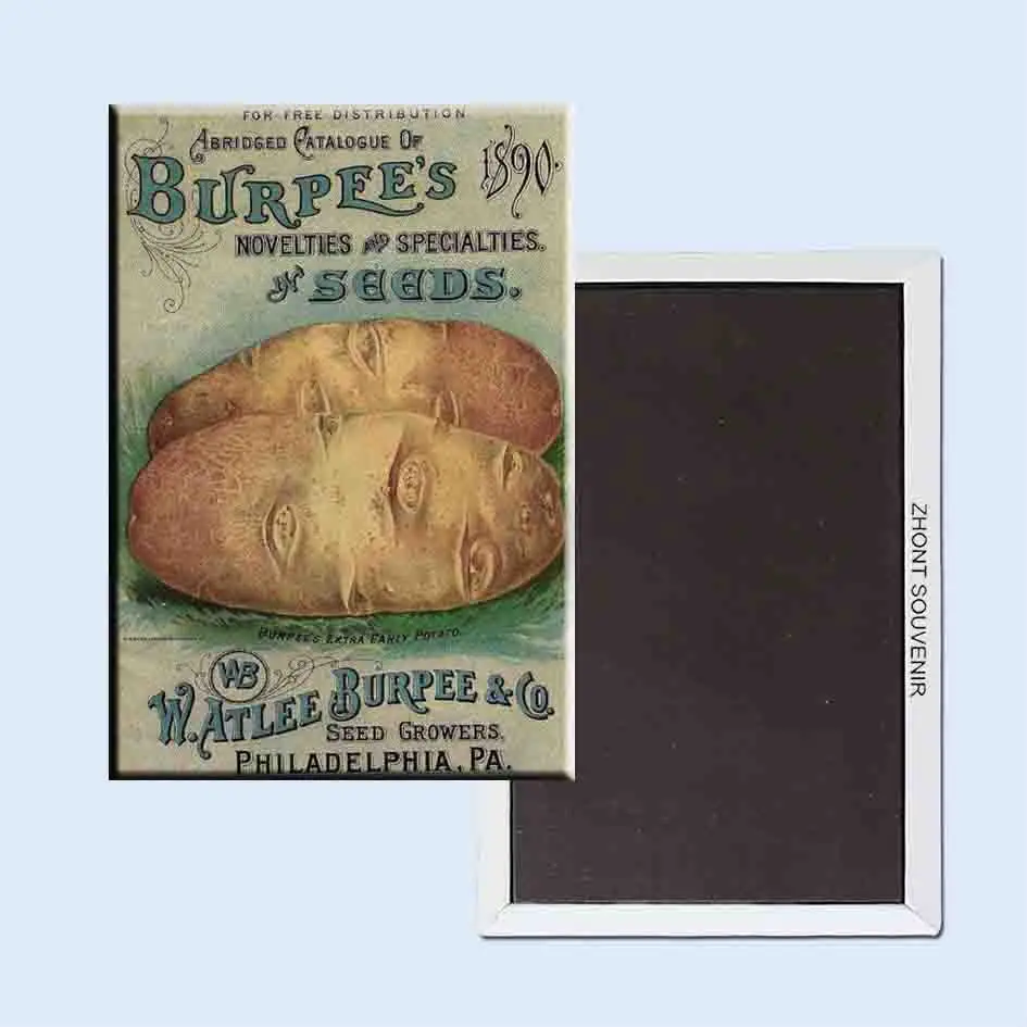 

18th Century Watlee Burpee Co.Seed Growers Old Ad Poster 24004 Retro nostalgia fridge magnets