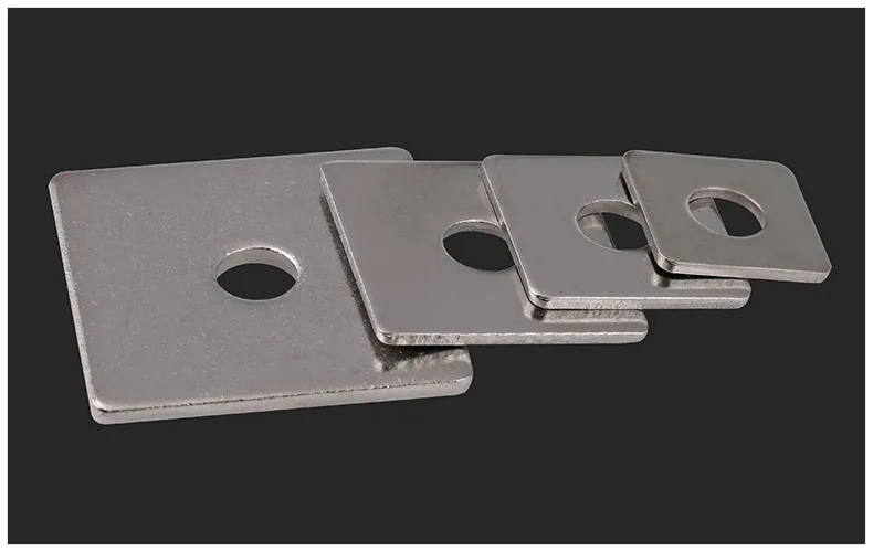 304 квадратная прокладка из нержавеющей стали Квадратная Шайба фотостена M14 M16 с