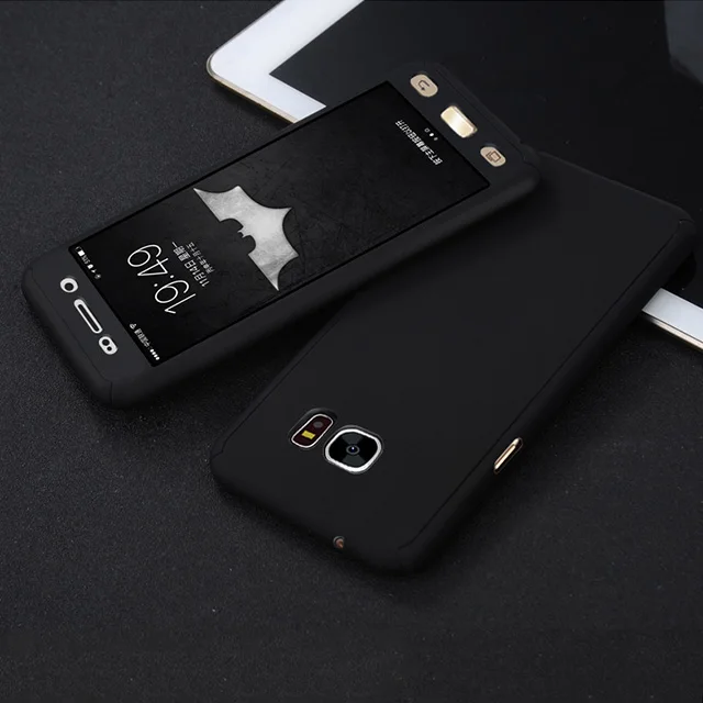 Black Чехол для samsung Galaxy J3 J5 J7 Prime Max DUO J2 J1 ПК Жесткий 360 Полное покрытие для samsung J4 J6 J8 C7 C9 Pro - Цвет: Black