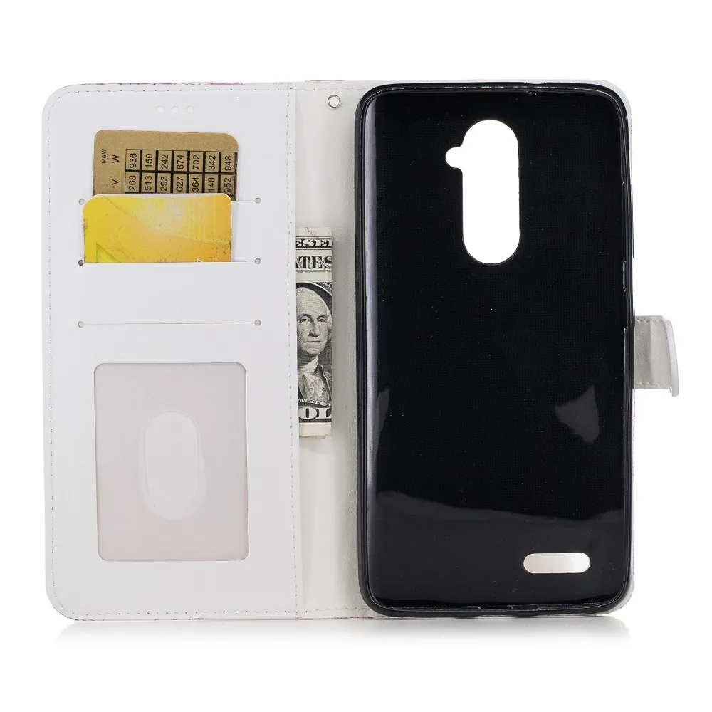 Кожаный чехол книжка Go2linK с изображением цветов панды бабочки орхидеи