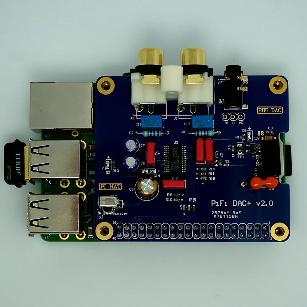 Специальный интерфейс I2S HIFI DAC + звуковая карта Raspberry PI 2 модель B бесплатная