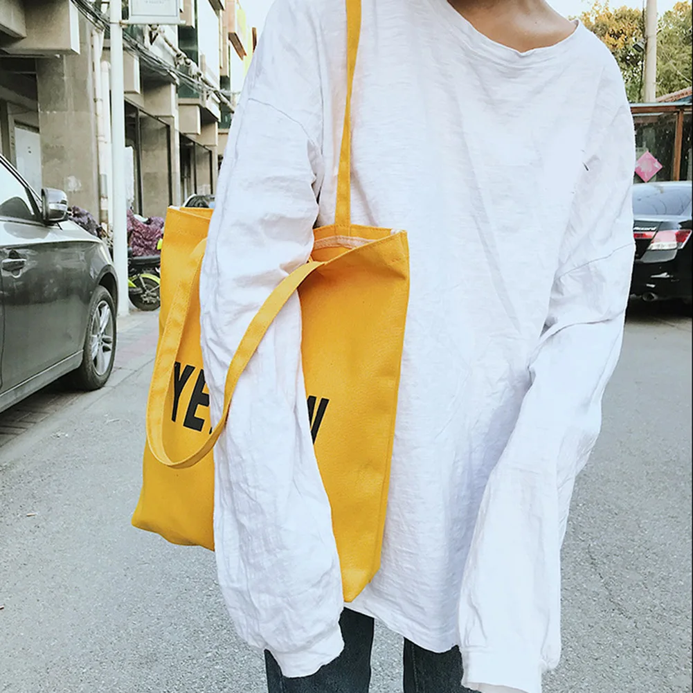 Холщовые сумки для женщин с модным принтом в виде букв роскошные вместительные