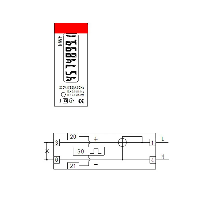 Best price Single Phase Two Wire Power kWh Energy Sub Meter DIN Rail Mount - Electronic | Инструменты
