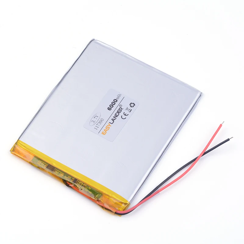 3 6 В аккумуляторная батарея 117390 6000 мАч для PAD GPS PSP DVD Power bank 7 &quot9&quot Tablet PC Naptop |