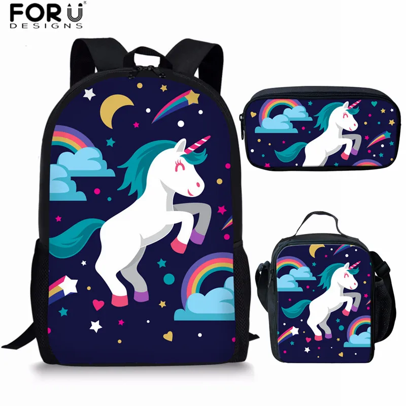 Z5046CGK FORUDESIGNS рюкзак с единорогом Kawaii школьные сумки для девочек-подростков розовый рюкзак Мультфильм Детский Рюкзак Японский Детский рюкзак - Цвет: Z5046CGK