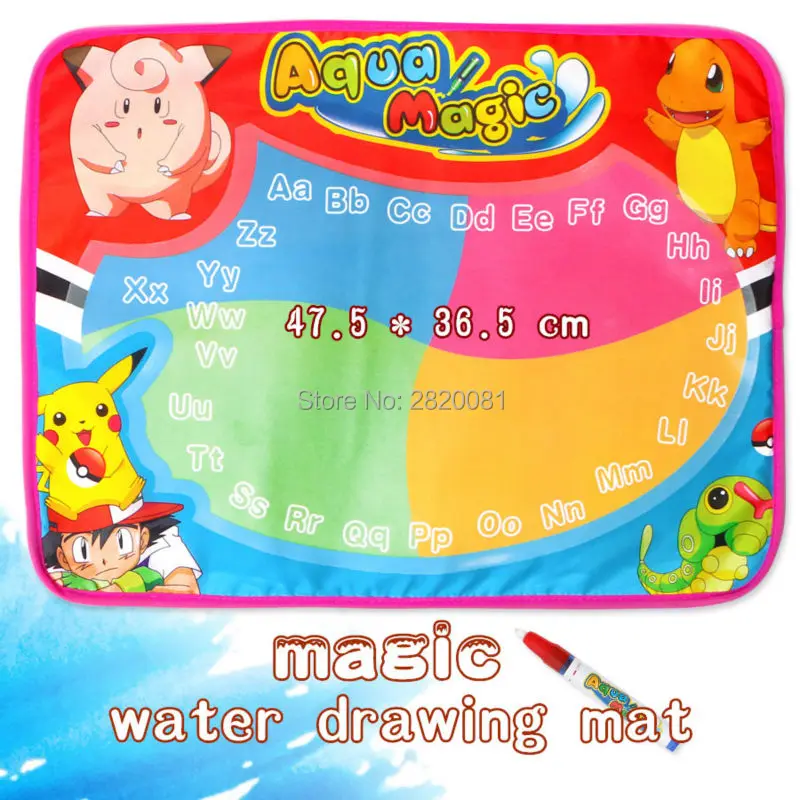 Волшебный игровой коврик для рисования воды Аква цветная мультяшная доска с