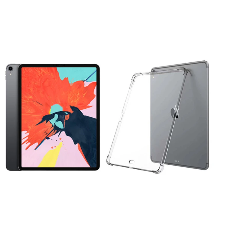 Чехол для iPad Pro 11 12 9 2018 мягкий прозрачный силиконовый чехол дюймов TPU Защитный Para +