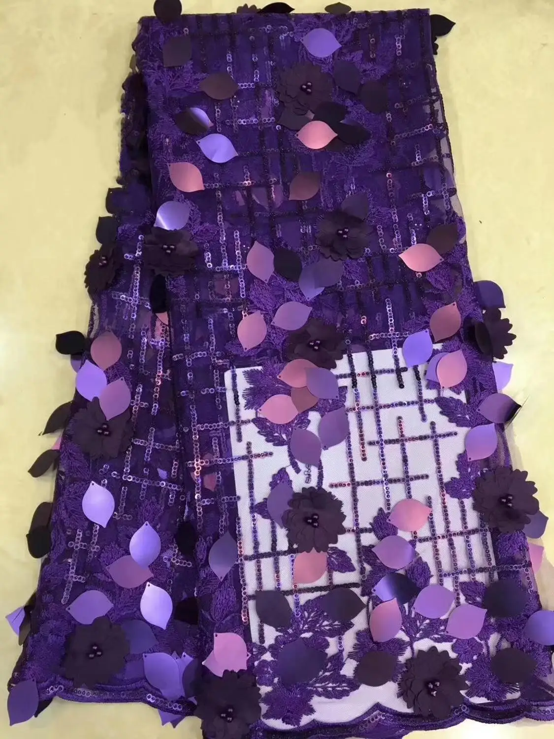 Новинка большие пайетки декоративные квадратные африканские нигерийские