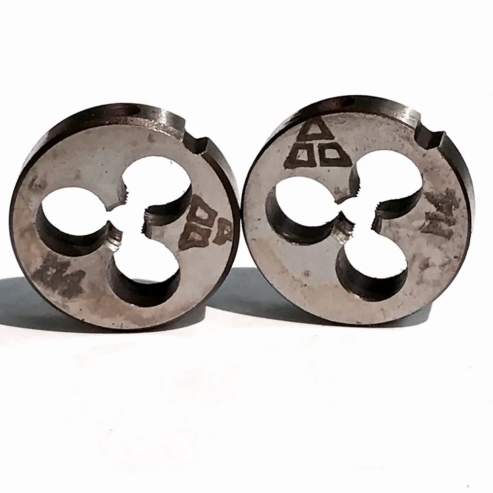 

Free shipping 2PCS 9Sicr steel made BSW standard 1/4"-20 right hand Pipe die for steel metal workpiece outer threading working