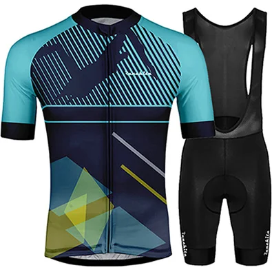 Set 05 Ropa ciclismo hombre RUNCHITA Велоспорт Комплект короткий рукав велосипед tenue cycliste homme ciclismo equipacion verano hombre - Цвет: Set 05