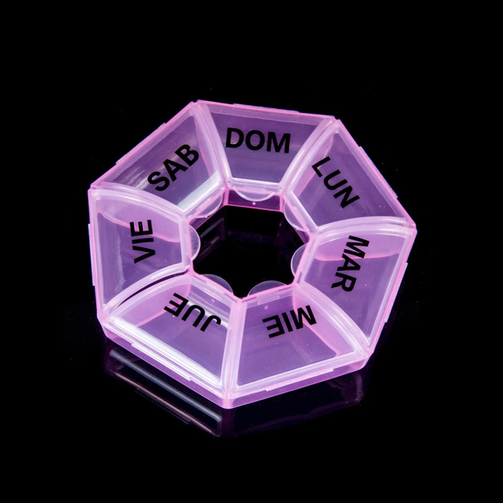 Pink 8.5x2.5cm Hoomall мини-чехол для таблеток, Переносные Коробки для лекарств, 3 сетки, для путешествий, дома, медицинские таблетки, пустой контейнер, коробка для хранения - Цвет: Pink 8.5x2.5cm