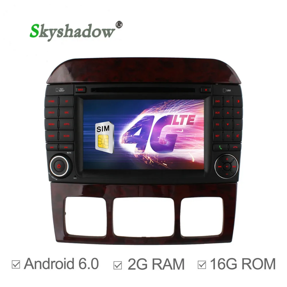 Ownice c500 2 ГБ RAM Android 6.0 Dvd плеер Автомобиля Quad core для Mercedes Benz S Class S500 W220 S280 S320 S350 S400 S420 S430