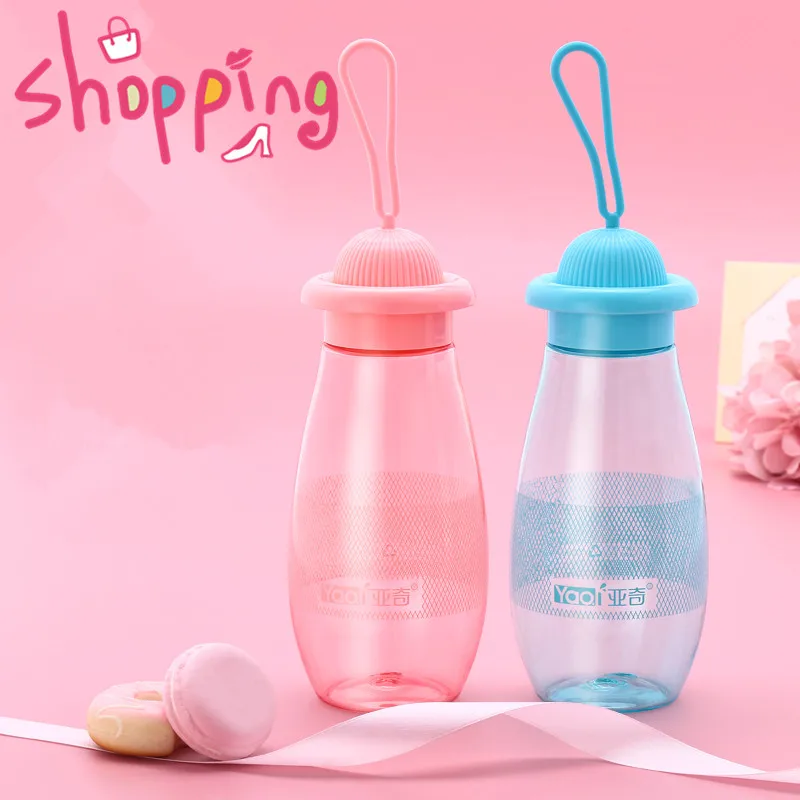 5 цветов Короткие Пластик без добавления бисфенола А Бутылки для воды сока Чай