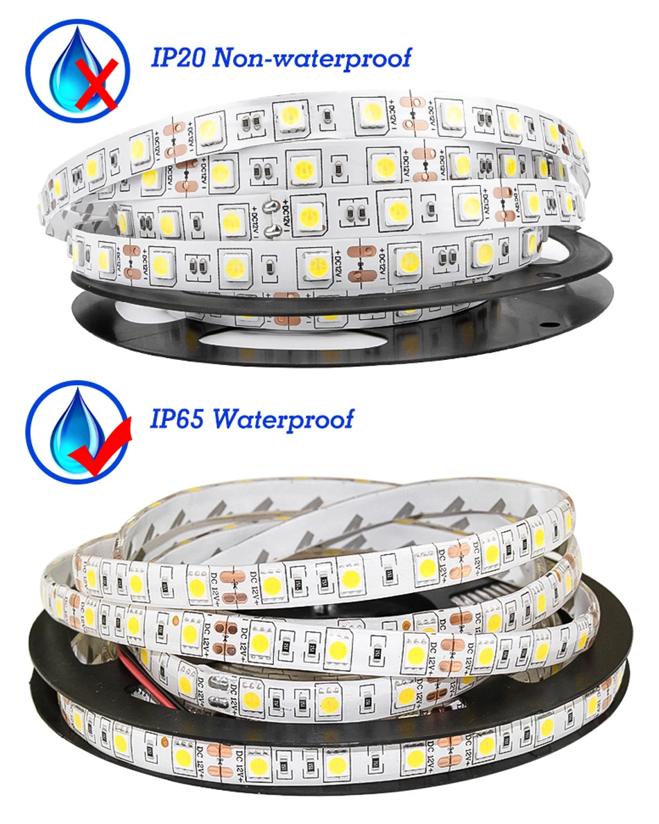 Светодиодный светильник DC 12 В RGB SMD 2835 5050 44Key с дистанционным питанием 5 м 10 м 15 м полный комплект Гибкая Диодная лента водонепроницаемый светильник ing