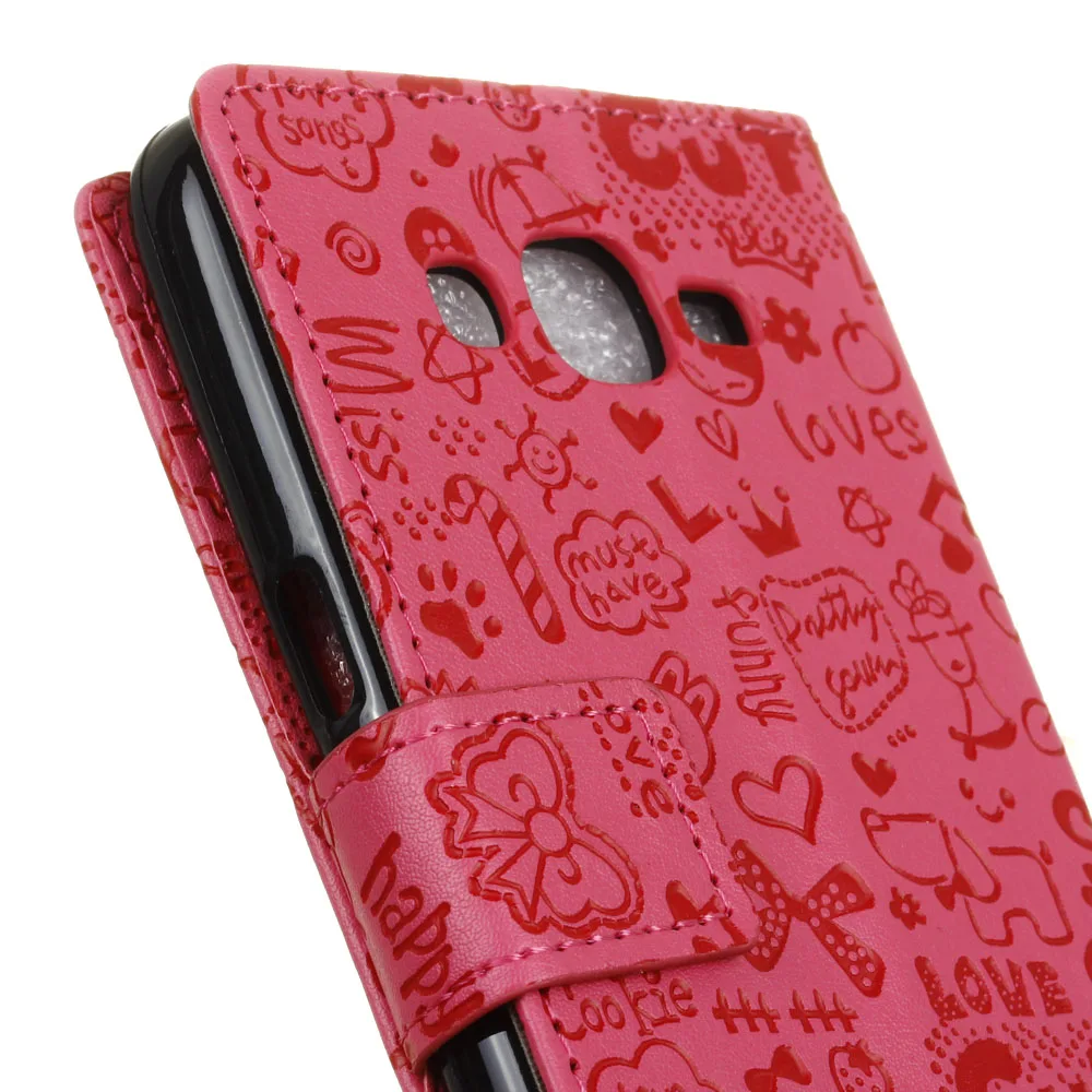 Для Samsung J2 Prime Чехол бумажник из искусственной кожи для Galaxy magic girl PU кожаный чехол