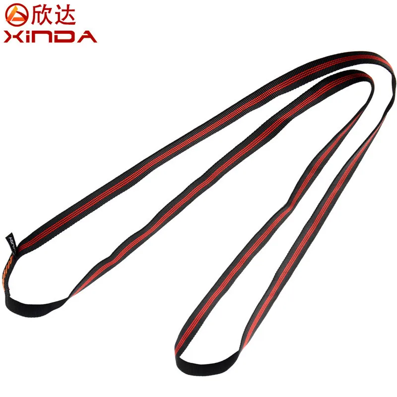 Xinda 22KN 60 см полиэстер скалолазание строп подшипник ремешок усиленный веревочный