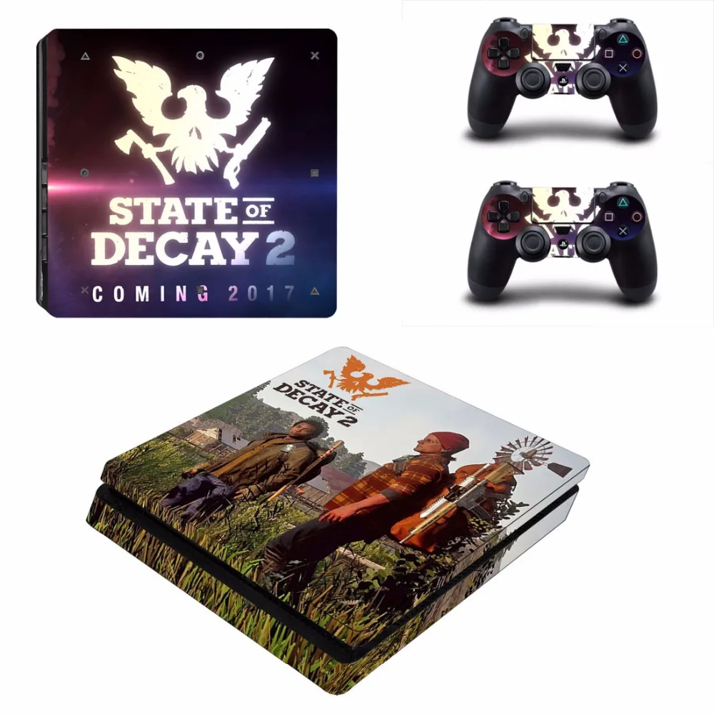 Состояние игры разложения 2 PS4 тонкая кожа Стикеры для Sony Игровые приставки 4