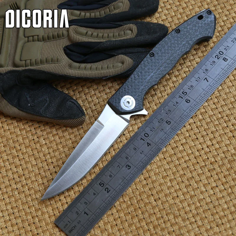 DICORIA углеродное волокно ZT 0999 тактические Флиппер ножи S35VN лезвие из углеродного волокна+ титановая ручка складной нож для кемпинга EDC инструменты