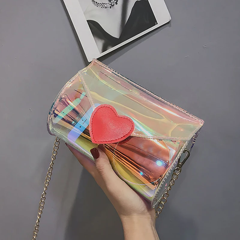 Новинка 2019 женская прозрачная сумка из прозрачного ПВХ маленькая мессенджер